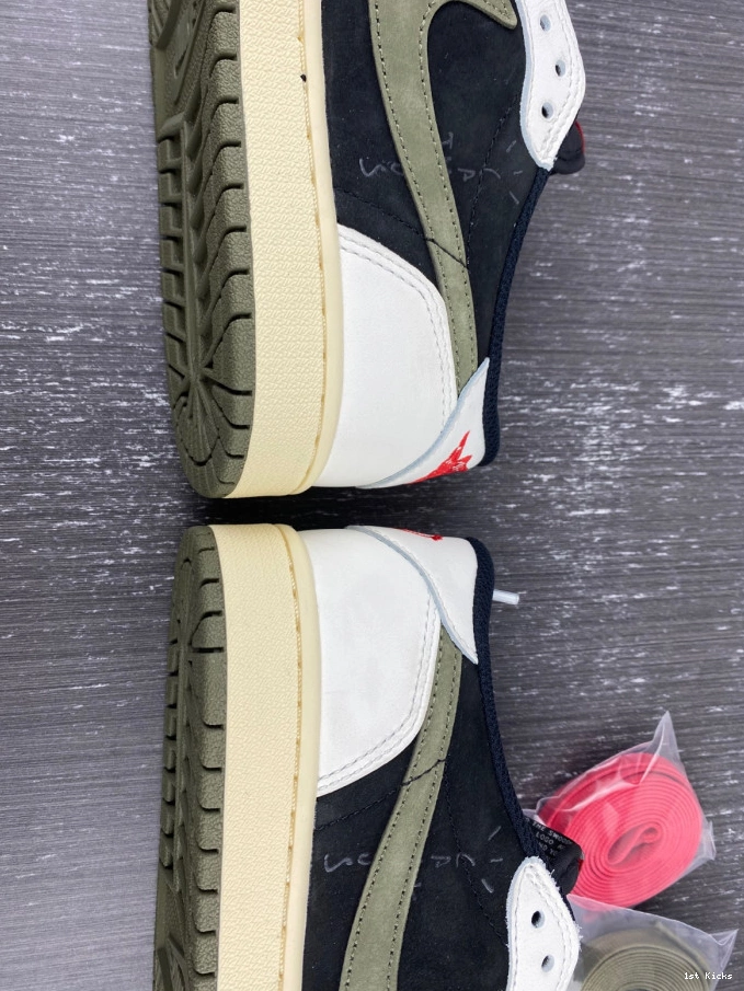 OG 1 Air DZ4137-106 WMNS Olive Jordan x Scott Low Travis 0520